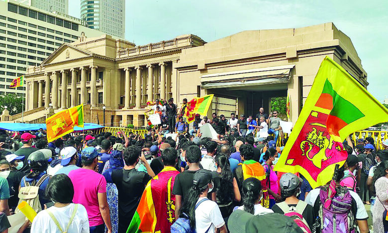 Anti government protest in Sri Lanka 2022