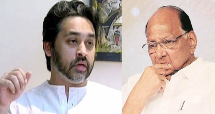 nilesh rane and sharad pawar