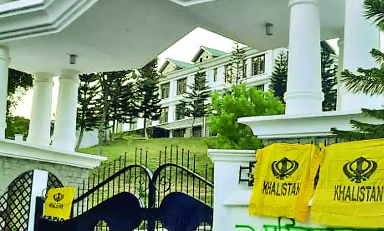 khalistan flags found tied on himachal pradesh assemblys main gate