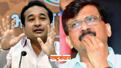 nitesh rane sanjay raut